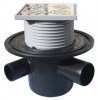 Detail produktu Podlahov� vpus� s vodorovn�m odtokem, 3 p��tokov� trubky HL304, Hutterer & Lechner