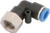 Detail produktu L-spojka oto�n� s vnit�n�m z�vitem, plastov�