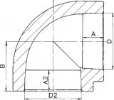 Kliknut�m zv�t��te n�hled obr�zku produktu PPR koleno 90st., FV Plast